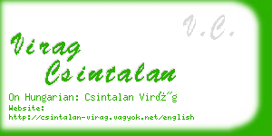 virag csintalan business card